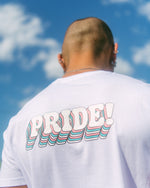 Last inn bildet i Galleri-visningsprogrammet, HVIT 1972 PRIDE T-SKJORTE
