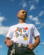 Last inn bildet i Galleri-visningsprogrammet, HVIT OSLO PRIDE T-SKJORTE
