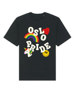 Last inn bildet i Galleri-visningsprogrammet, OSLO PRIDE SORT T-SKJORTE
